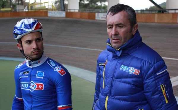 Nacer Bouhanni Jacques Decrion Vélodrome Hyères 2014